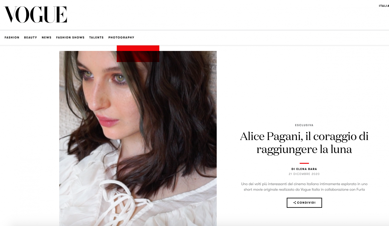 Alice Pagani – Upgradeartist